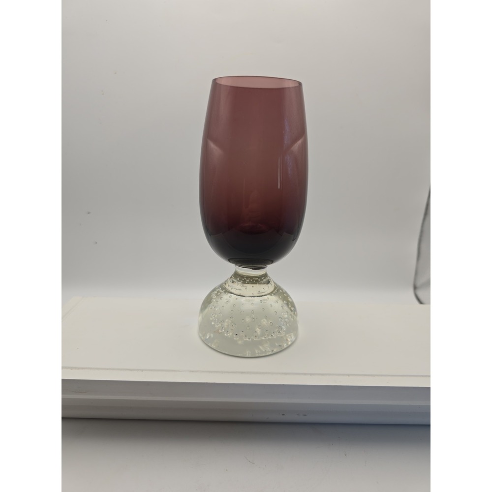 Vintage‎ Carl Erickson Controlled Bubble Smoke Replacement Wine Glass